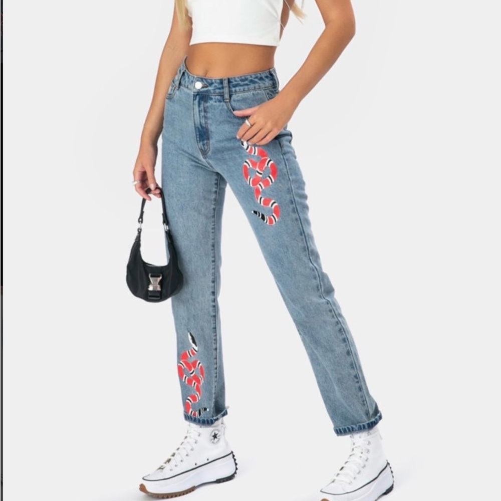 Adika Snake  Mom Jeans XS